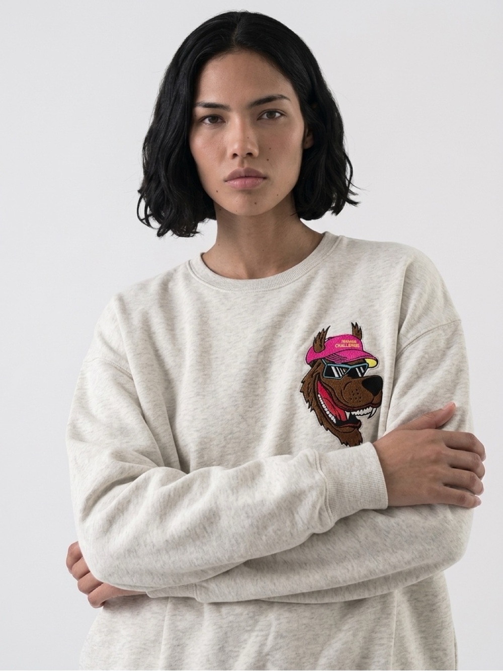 The Laundry Room x Coors Light Embroidered Crewneck Sweatshirt Gray L
